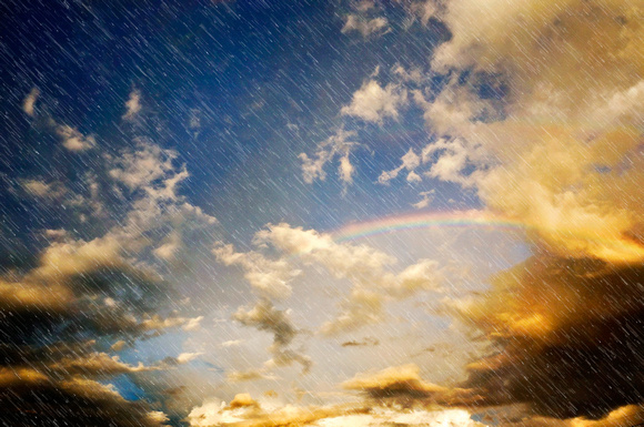 Rain and Rainbows Digital Art