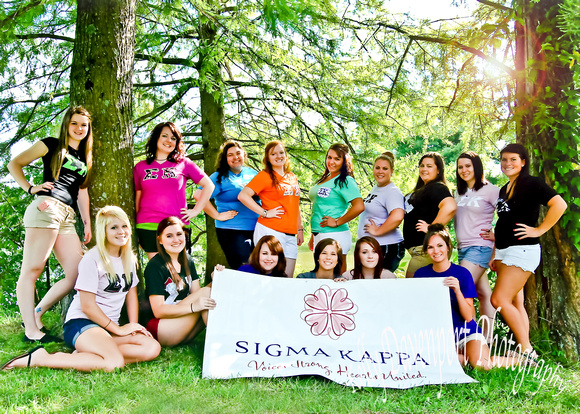 Sigma Kappa With Banner