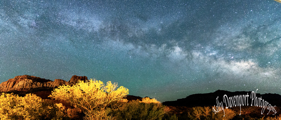 Springdale's View of the Rising Milky Way 21x9 by Kelly Davenport_KRD5311