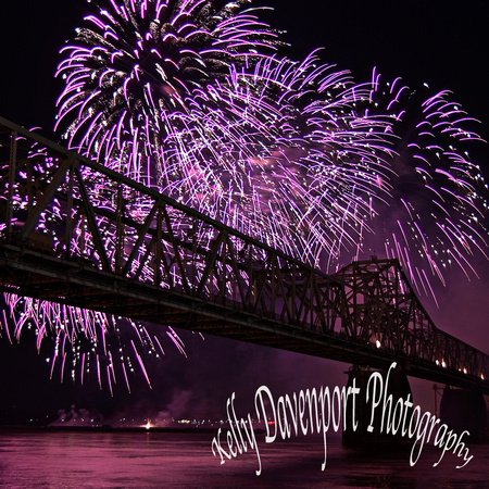 Purple Rain Over the 2nd Street Bridge by Kelly Davenport 2014-0702
