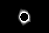 Monochrome Solar Eclipse Totality Kelly Davenport 2017 DSC_7950