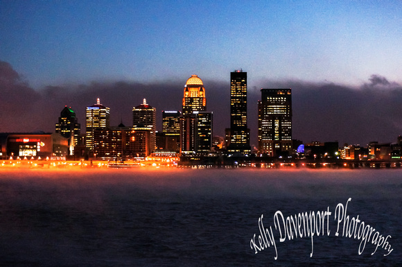 Louisville Skyline Night of Polar Vortex 2014-02828