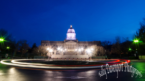 Ky State Capitol 2018 Long Expo Blue Hour DSC_4026