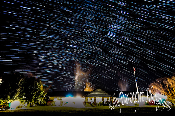 Startrails Over the Abe Lincoln Lodge_